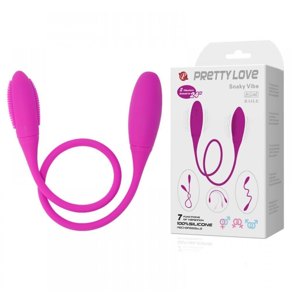 Vibrador Duplo Flexível Com 7 Modos De Vibração - BI014327