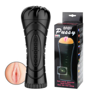 Masturbador Masculino Lanterna Formato Vagina Com Vibro - MC1801