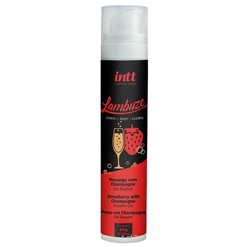 Lambuze Morango com Champagne Gel Beijável Hot 50g - IN0200