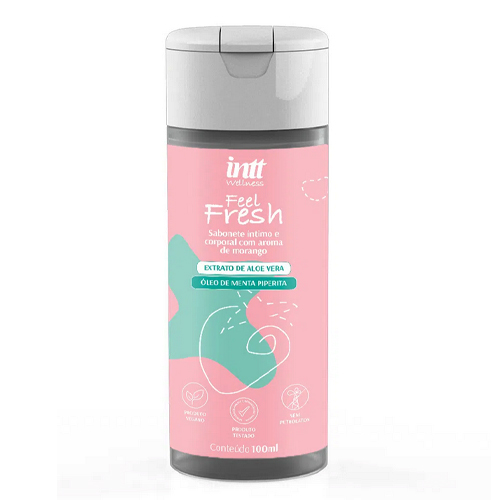 Sabonete Intimo Feel Fresh Morango 100ml - IN0514