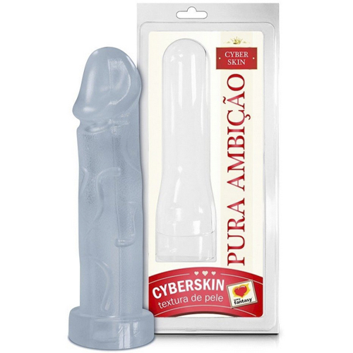 Capa Peniana Cyberskin Incolor 17 x 4,5cm - 10