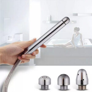 Ducha Higienica Intima Cromada Reta Anal Vaginal 1/2 Polegada 3 Cabeças - MPA2321