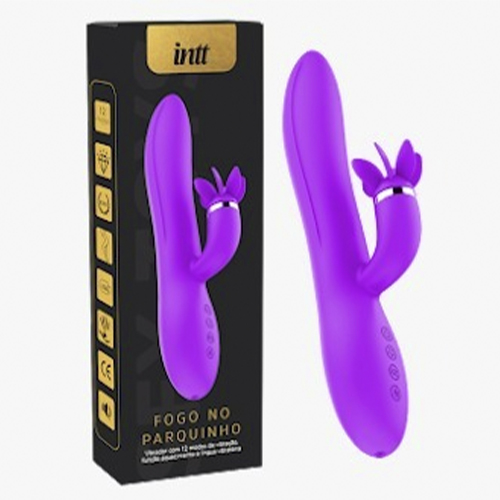 Vibrador com Estimulador Rotativo de Clitóris - IM0118