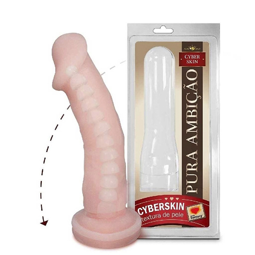Pênis CyberSkin com Vértebra 17x 4,5 cm - 202Penis