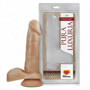 Pênis com Ventosa com Escroto 16 x 3,5 cm - PV008