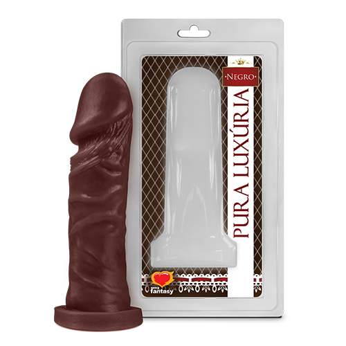Pênis Realistíco Negro sem Escroto 15,3 x 4 cm - PAN008