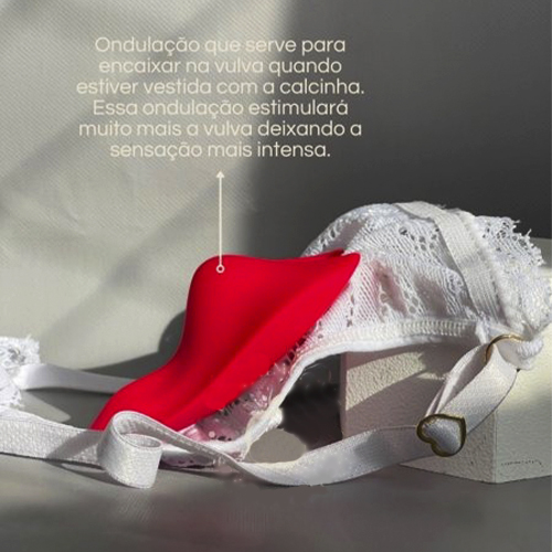 Vibrador Calcinha com Imã Formato Coração - YSCH112
