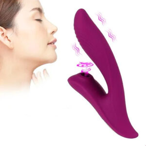 Vibrador Recarregável com Estimulador Clitoriano - VR128