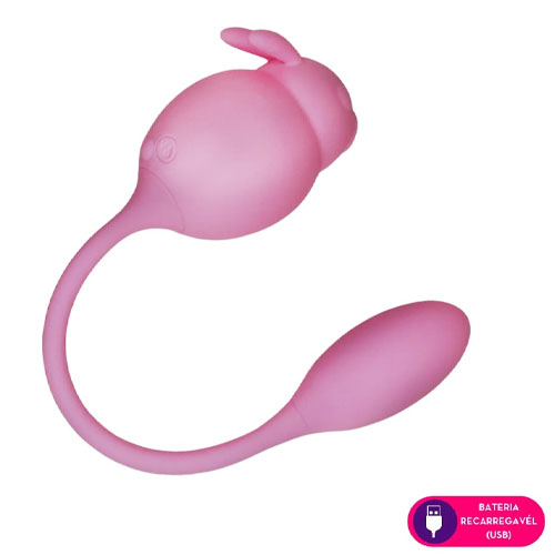 Estimulador Clitoriano Duplo Formato Coelho - MVS1325