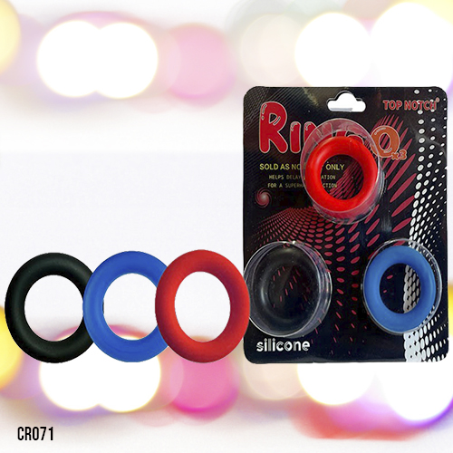 Anel Peniano Kit com 3 Anéis - CR071