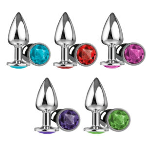 Plug Anal P Metal Diamond Cromado 7cmx2,8cm - PJ-P