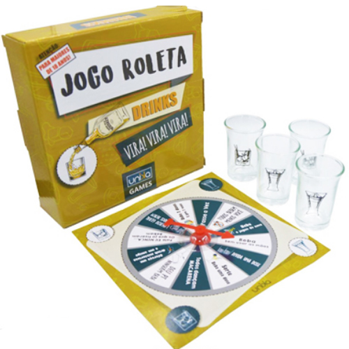 Jogo Adulto Roleta Drinks Vira Vira Vira - 906Jogo