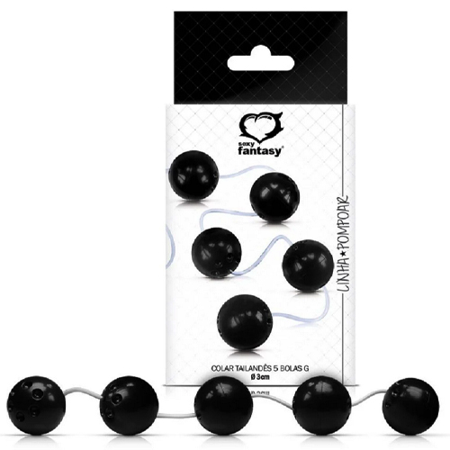 Colar Tailandês 5 Bolas Tamanho G - 185