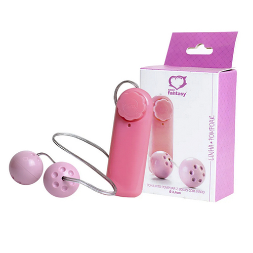 Conjunto Pompoar com Vibro 2 Bola - 196Pop