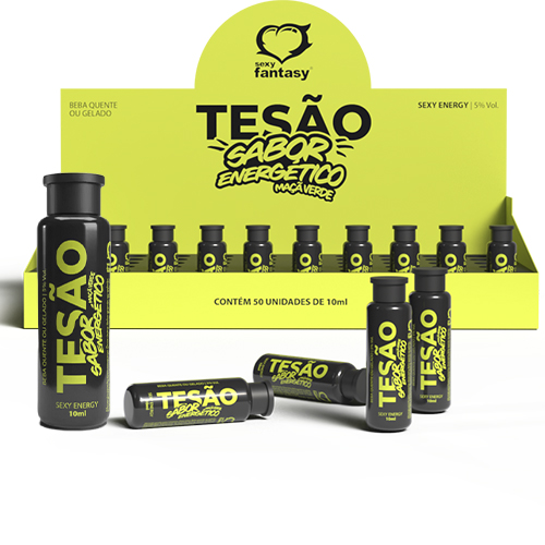 Tesão Sabor Energético Maça Verde 10 ml - 6058