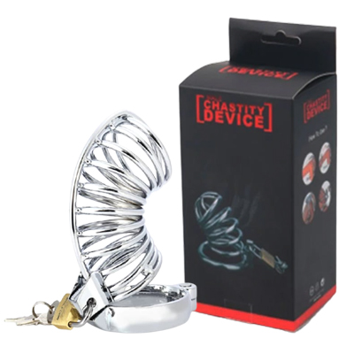 Cinto de Castidade Masculino Argolas em Aço Inox - RYCB009