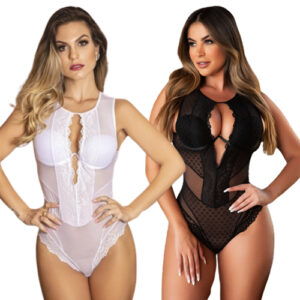 Body com Bojo aro inteiro e detalhe em transparencia - 02307
