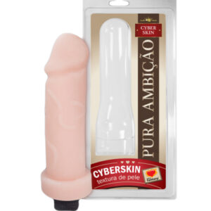 Pênis CyberSkin com Vibro 20 x 5 cm - 102Penis
