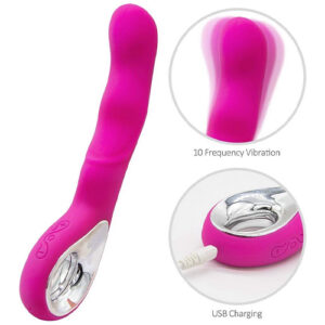 Vibrador com Curvatura Ponto G Cromado - MLVA1101