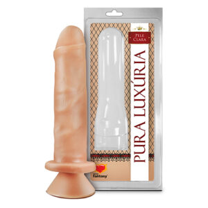 Pênis Realístico com escroto com ventosa 17,4 x 4,1 cm - PV003